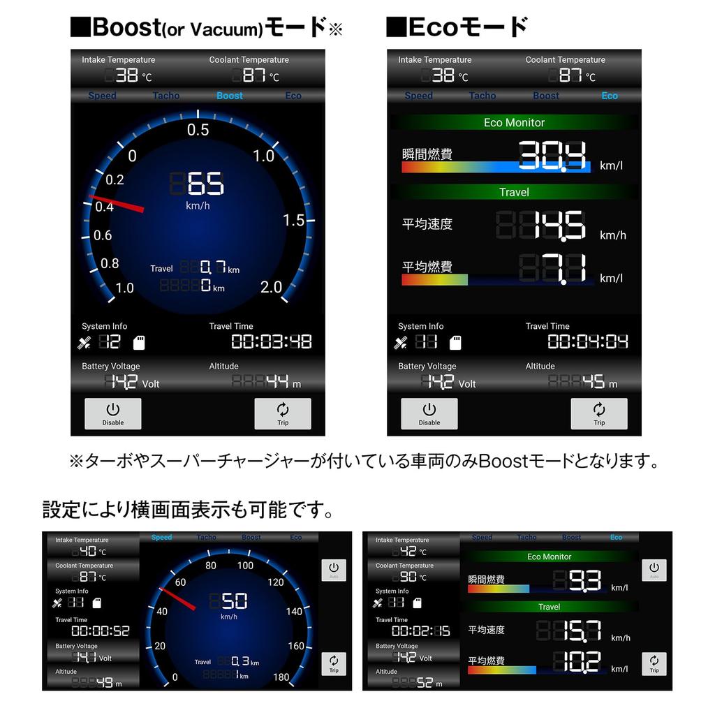 Maxwin M-OBD-V01A OBDII Multimeter ELM327 OBD Adapter, Bluetooth, Wireless, Submeter, Speedometer, Tachometer, Log Playback,