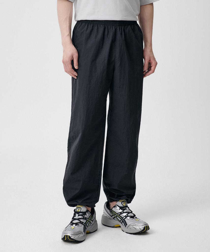 MUSINSA STANDARD Nylon Wide String Pants [Dark Gray]