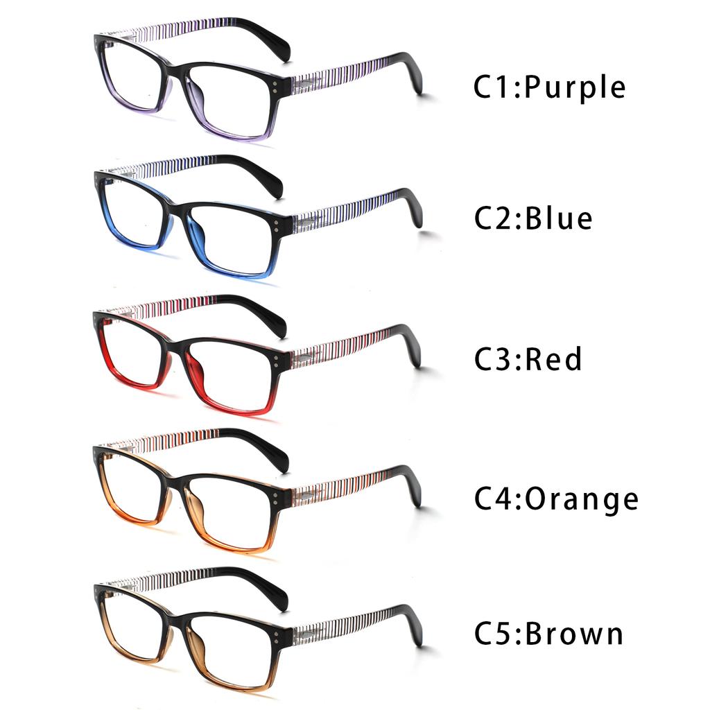 TUREZING Rectangular Reading Glasses Women Men High Quality HD Anti-Reflective Lenses Computer Diopter Prescription Eyeglasses