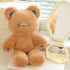 New Cute Bunny Bear Plush Doll Cute Sleeping Companion Doll Removable Bib Bear Pillow Wedding Toss Gift