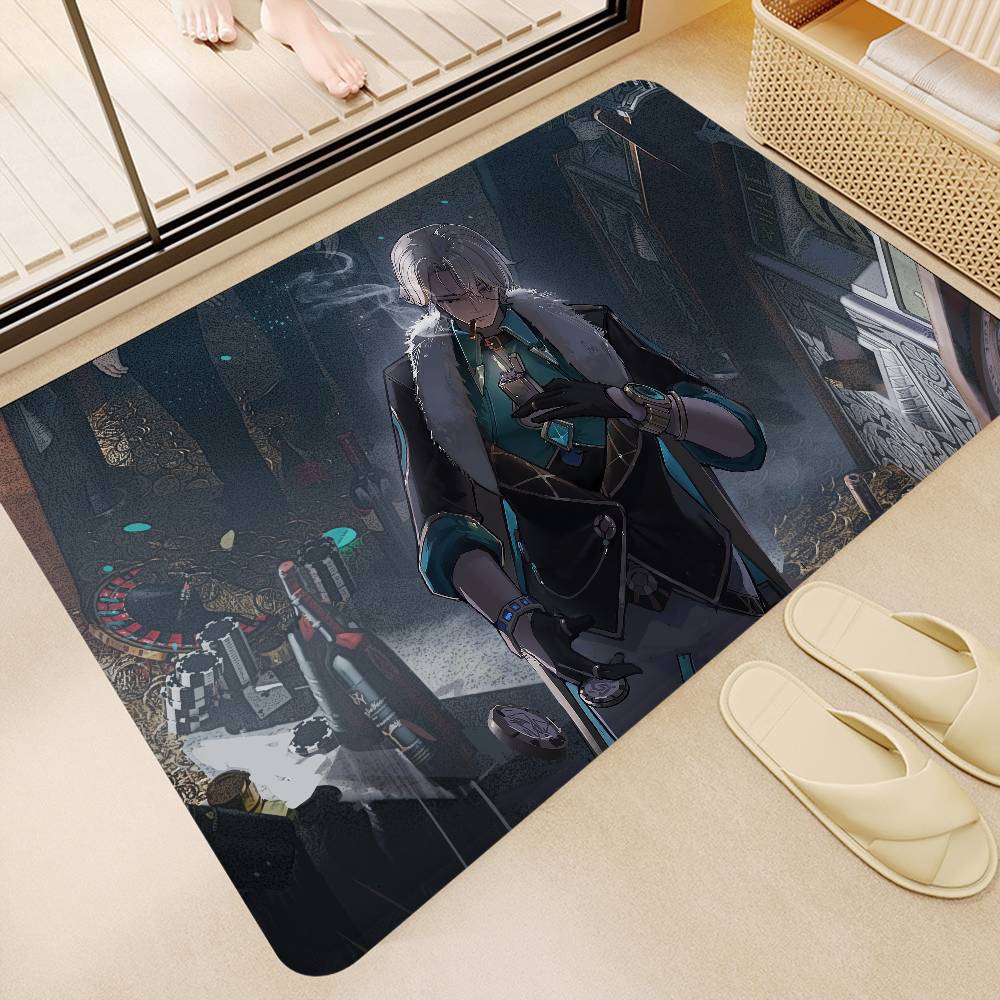 Game Character Aventurine Entrance Door Mat Nordic Style Home Doormat Bathroom-Toilet Mats Bedroom Hotel Decor Mat