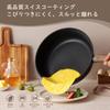 SENSARTE Deep Frying Pan 30cm with Lid, Non-stick Coating, IH and Gas Stove Compatible, Stir-fry Pan, All Heat Source Compatible, 5-Layer Construction