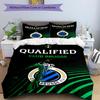 3pcs Duvet Cover Set (1*Duvet Cover + 2*Pillowcase, Without Core), Club Brugge K V Print Bedding Set, Bedroom Decor, All‑Season, Gift