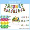 Hawaiianische Themenparty Dekorationen Set Papier Kuchenstecker Luftballons Wimpelketten