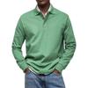 2025 New Men's Casual Versatile Long Sleeve Button Lapel Shirt