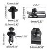 35PCS Universal Engine Under Cover Splash Shield Guard Body Bolts Kit, Bumper Fender Liner Push Retainer Fastener Rivet Clips, Compatible with Most