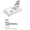 Tengxiang Ceramic Sink: White Floor-Standing Luxury Basin with Cabinet for Bathroom or Balcony