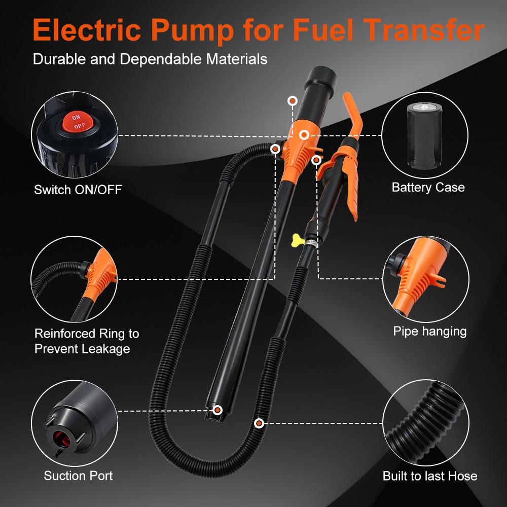 Portable Vacuum Pumps Water And Oil Absorption Fuel Tank Tools Sucking Pipe Car Gas Oil Pump For SUV Truck RV Boat
