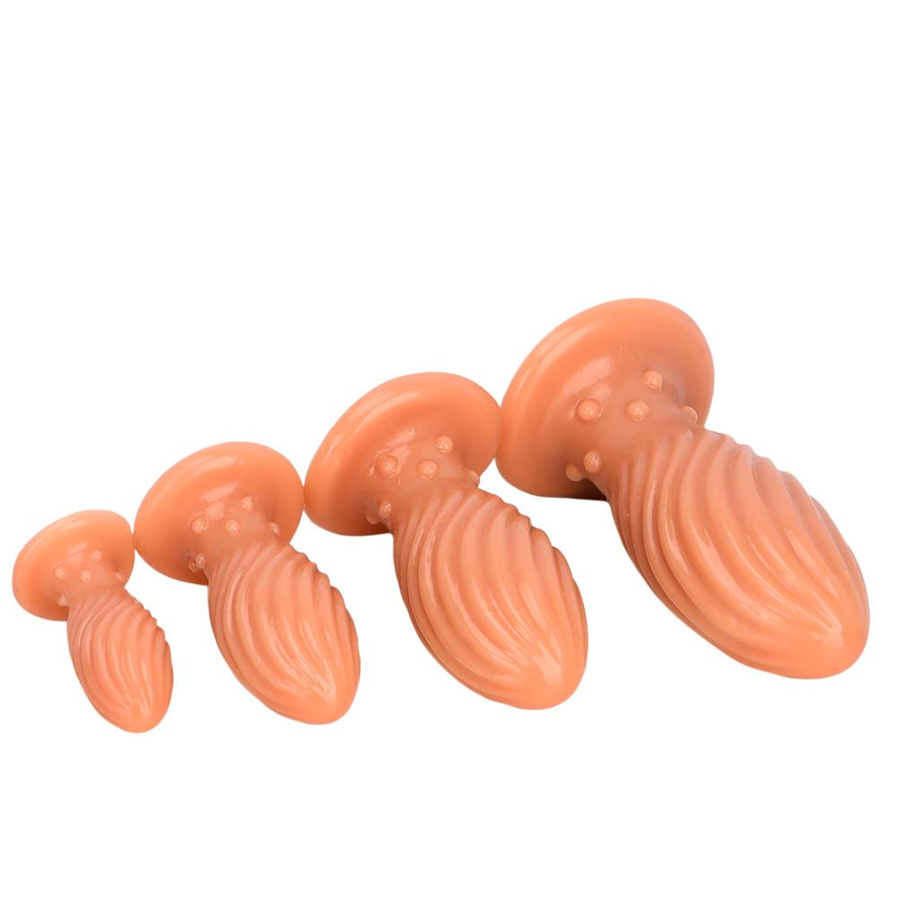 PVC Anal Plug Smooth Butt Plug Prostate Massager Adult Sex Toy for Men Women Fisting 18+