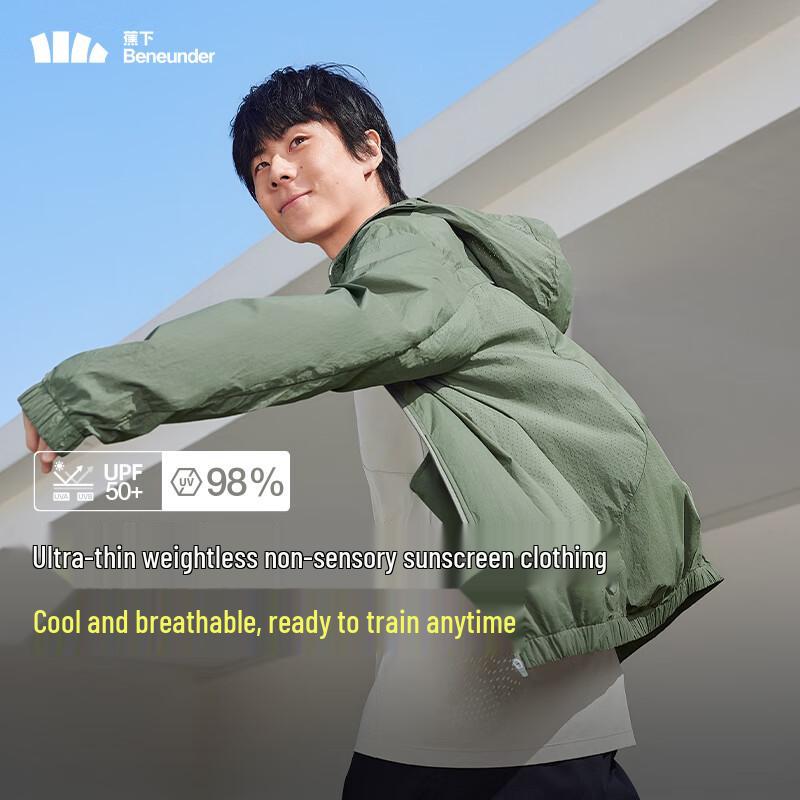 

Beneunder Men s Lightweight Ice Silk Sun Protection Hoodie TS11424 M