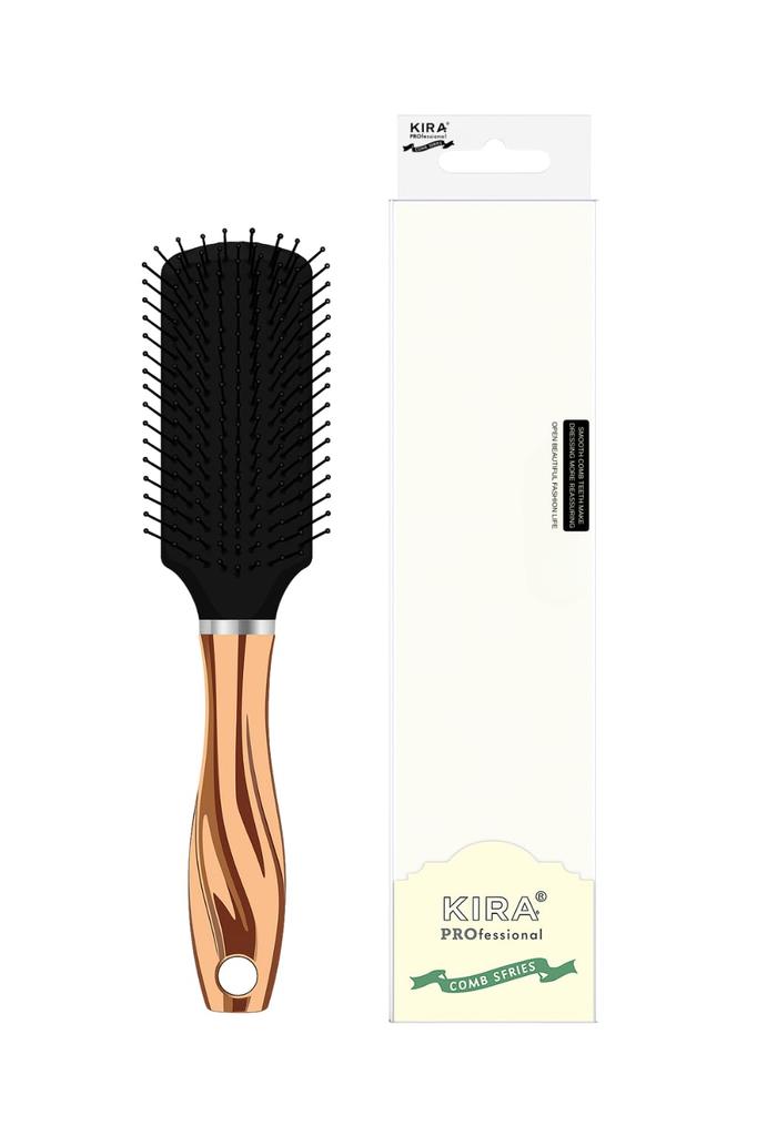 KIRA Professional Everyday Styling Paddle Brush | Gentle Detangling & Shine-Enhancing Hair Brush