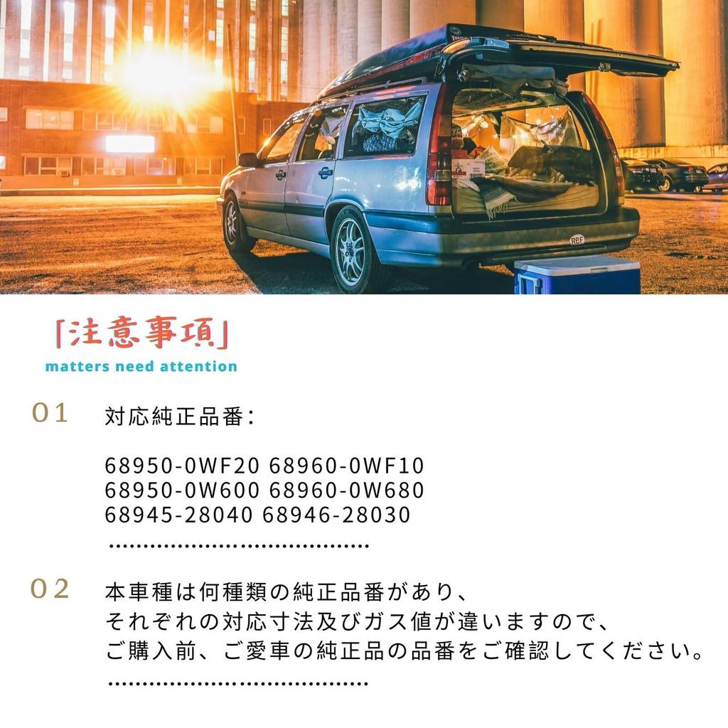 XIANGSHANG Rear Gate Back Door Rear Hatch Damper for Voxy 80 Series and Vehicle Inspection Replacement Set of Factory Parts (Caution) Damper, Damper,