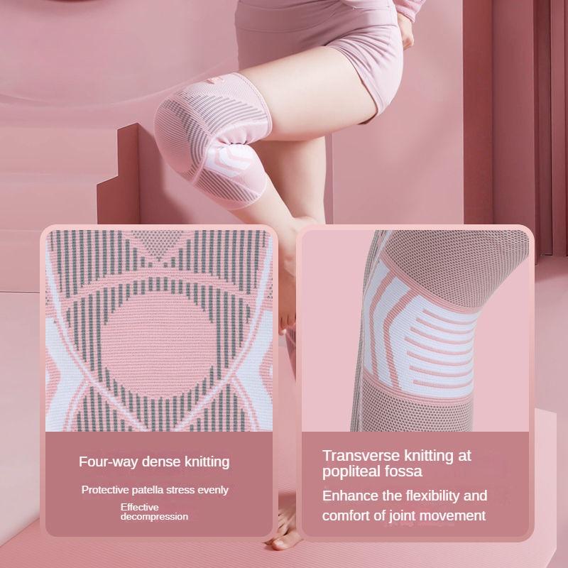 Sports knee pads for women running dance basketball meniscus protection professional fitness knitted knee sleeve gear