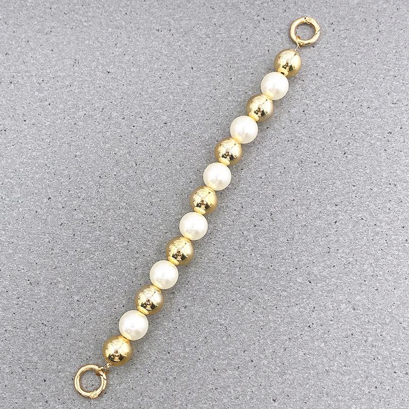 Capa de celular com corrente de pérolas faça você mesmo para mulheres da moda com pingente de cristal antiqueda