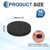 uxcell Vibration Damping Pads for 5mm EVA High Hardness Cushioning Black Speakers, 30mm, 16-Pack, Height, Vibration-Absorbing Rubber, Foam, 60,