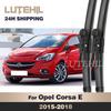For Opel Corsa E 2015-2018 2016 2017 Wiper Front Wiper Blades Windshield Windscreen Window Brush 26"+15"