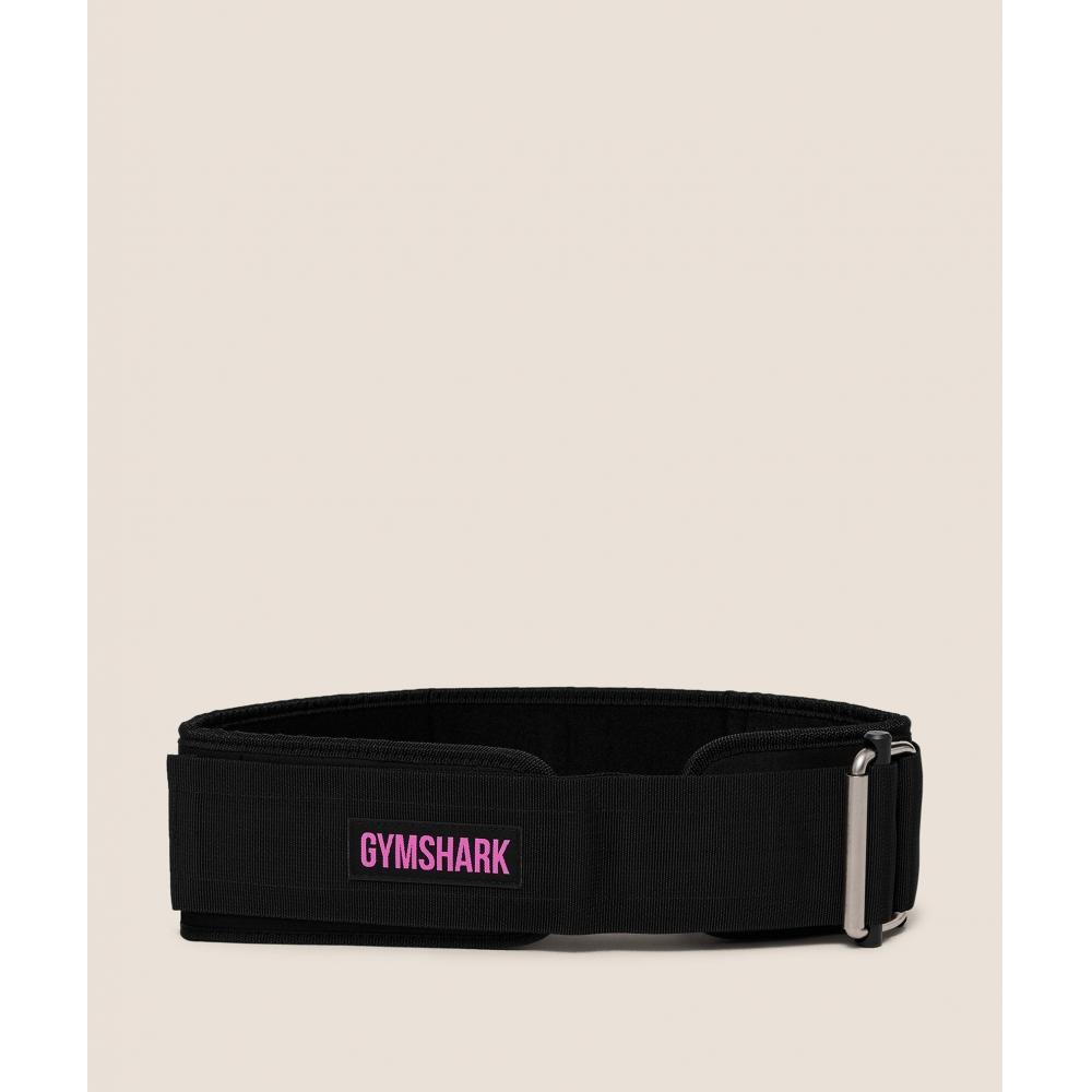 Gymshark Velcro Weightlifting Belt Gs Black Gs Focus Pink I3a3v Bdtj