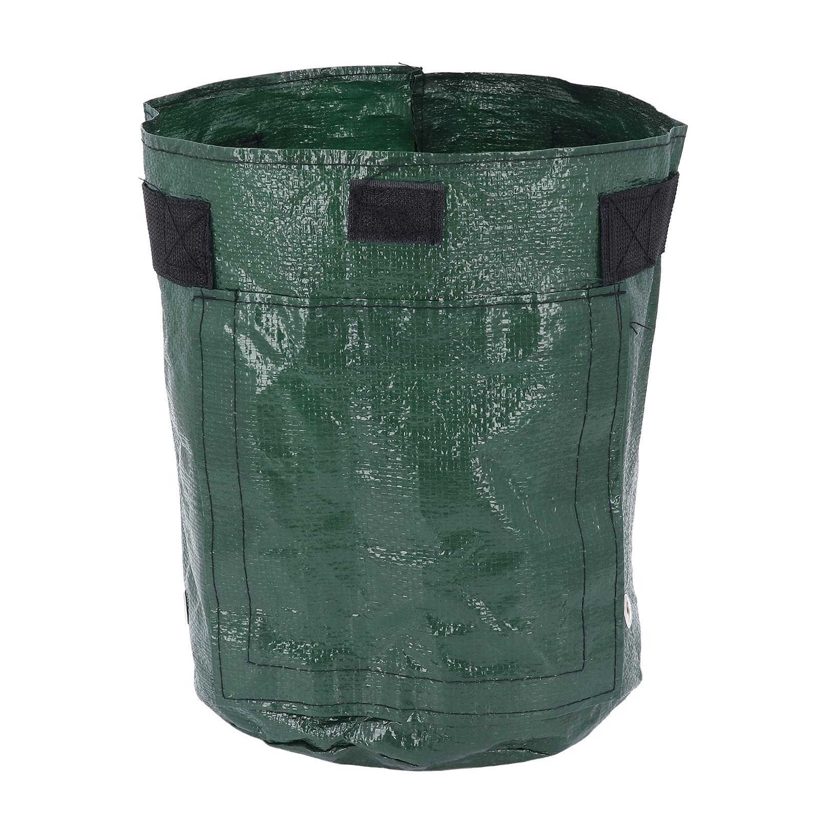 

Мешок для выращивания картофеля Пластиковый Многоразовый Видимое окно Переносная ручка Посадочный контейнер для овощей для Сада Патио Б 5 Gallon 23 X 28cm