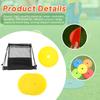 10 Flat Cone Markers for Sitting And Practicing Soccer.
