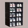 15pcs Transparent Shoe Storage Boxes - Space-Saving Foldable Shoe Organizer, for Sneakers, Boots, and Shoes - Pp Material, Shoe Storage Organizer