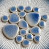 100g DIY Ceramic Mosaic Tiles Glass Leaf Petal Shape Handmade Ornaments Tiles Wall Crafts Crystal for Decorative Material Cerh1