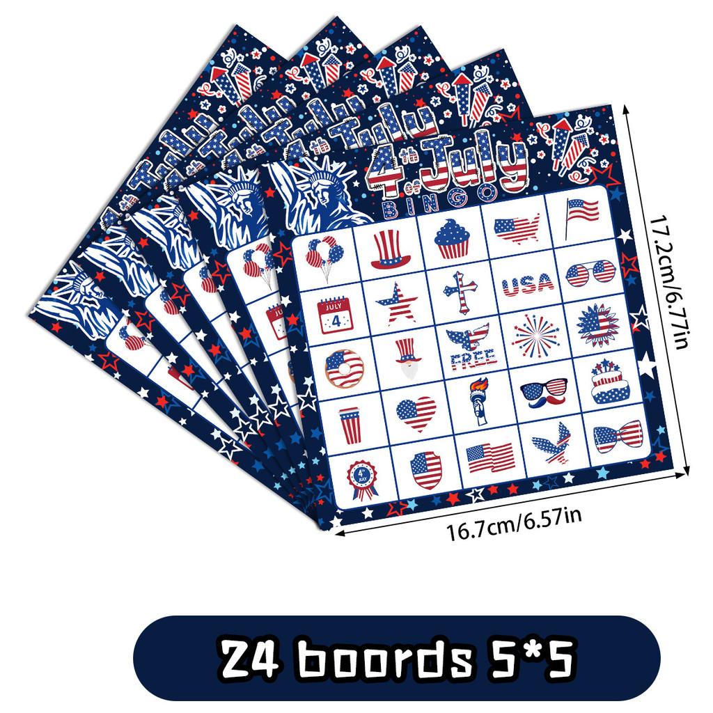 Independence Day Themed Party Afternoon Tea Entertainment Board Game Set Card