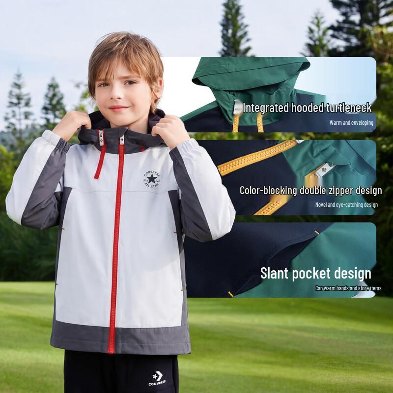 Converse Youth Hooded Windbreaker Jacket