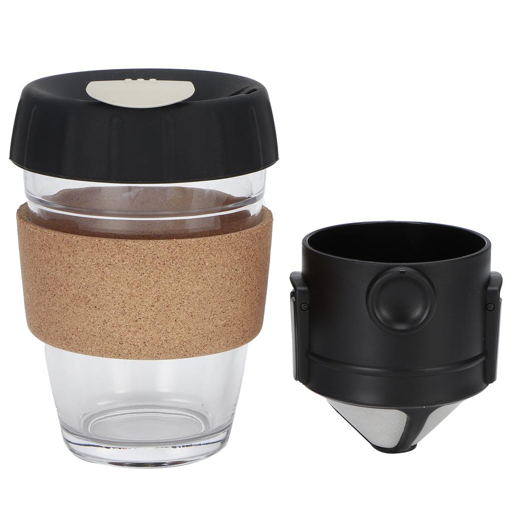 Reusable Drip Coffee Tea Holders Funnel Dripper Portable Stainless Steel Coffee FilterBlack