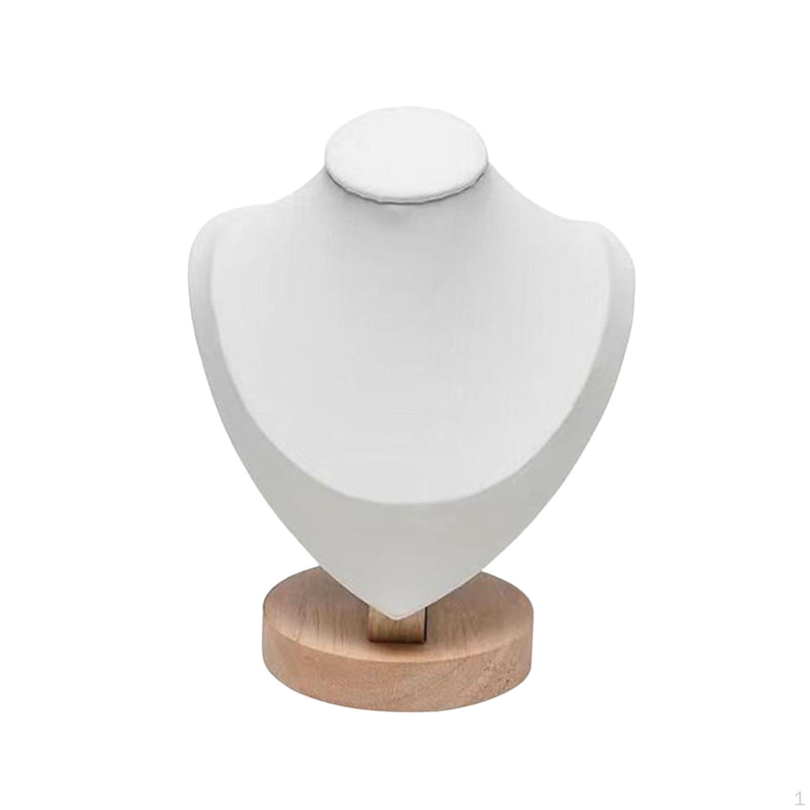 

Элегантный держатель для ювелирных изделий с ожерельями, гладкий и прочный для салона, комода, выставочного зала S White