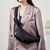 The First Layer Of Lambskin Croissant Bag Diagonal Span Lazy Croissant, Genuine Leather Single Shoulder Diagonal Span, Dumpling Bag Girl