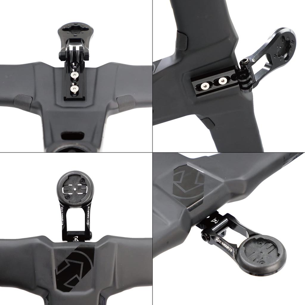 Pro Evo Type Combo Mount with 14 Compatible with and GoPro HERO [RECMount] (Vibe Handlebar) (Compatible Brands) [PRO4] Garmin, Cateye, Pioneer,