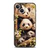 Baby Panda Phone Case Cover for iPhone 17 16 15 14 13 12 Pro Max 11 Pro Max 17 AIR Plus Shockproof Soft TPU Shell Fundas Capas