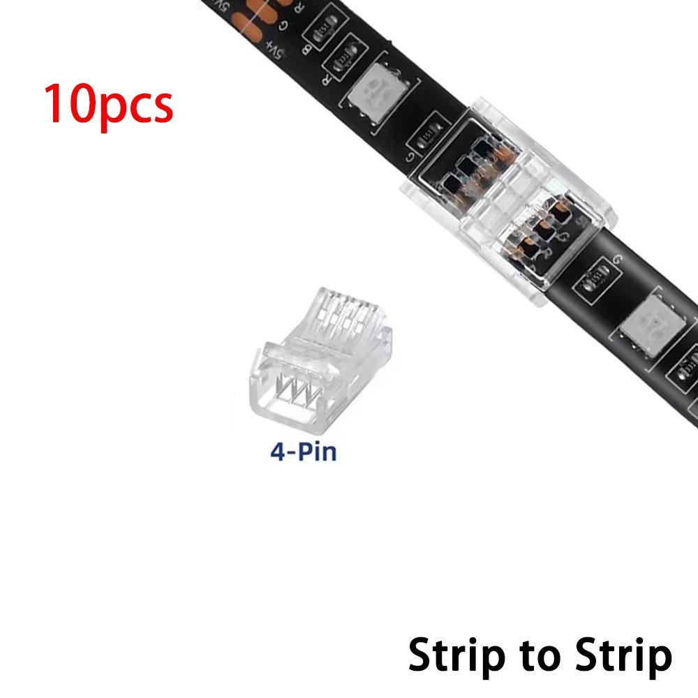 2Pin 3Pin 4Pin 5Pin Crystal Buckle for Light Strip Head 10MM LED To Strips  for SMD Strip Light