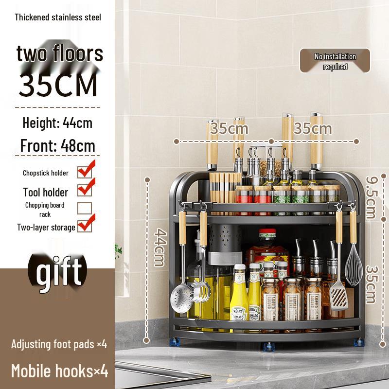 Kitchen Corner Storage Rack