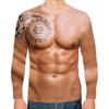 Trendy Leisure Men's Fashion Long T-shirts Loose Muscular Men Trend Shirt