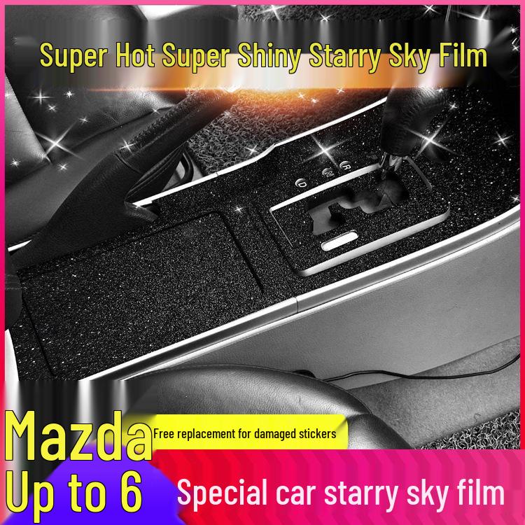 Mazda 6 Mittkonsol Växelspak Film: Dekorationsstickers för interiör (2003-2015)