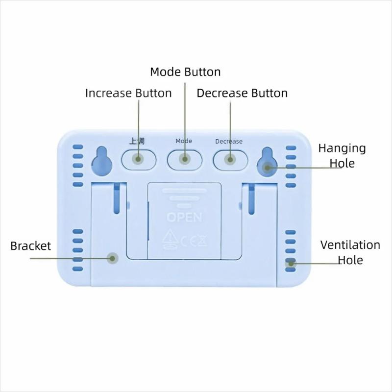 Durable Portable Temperature Humidity Meter Mini Convenient Temperature Detection Sensor LCD Digital Hygrometer Household