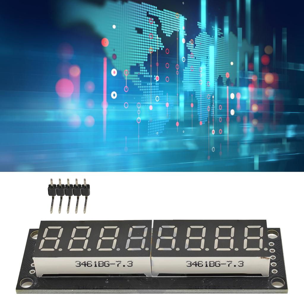 Digital Tube Display Module 8 Digit 7 Segment LED 5V 0.36in 74HC595 Yellow Display