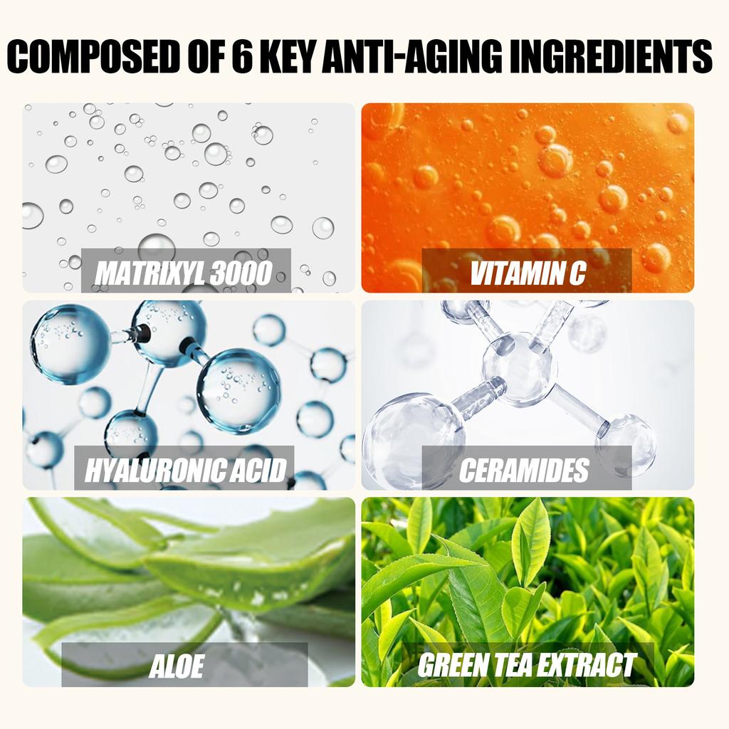 Hyaluronic Acid Anti-Aging Serum Lightens Dark Circles, Wrinkles, Firms and Brightens Skin