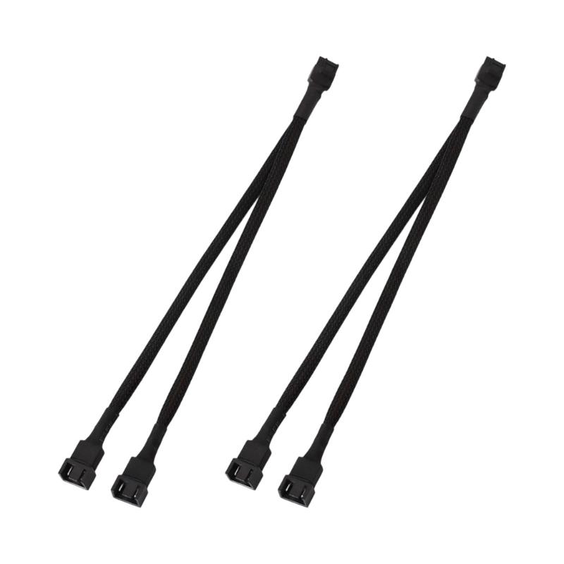 2-teiliges 4-Pin PWM Computer-Lüfter-Verlängerungskabel-Set 26 cm Länge zur Verbesserung des Luftstroms und zur Geräuschreduzierung