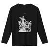 Gesaffelstein Künstlerische Statue Print T-Shirt für Herren Einzigartiges Griechische Mythologie Design Bequemes Baumwollgewebe vintage Gewaschen