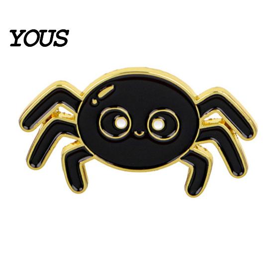 Unique Holiday Gifts for Friends Halloween Enamel Brooch Pin, Cartoon Ghost Witch Hat Black Cat Lapel Pins Spider Decorative Badge Jackets Backpacks