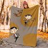 Mr Bean Flannel Blanket Soft All-Season Throw, Design for Camping, Car Travel, Hiking Sofa, Bed, Office Perfect Gift for Parties