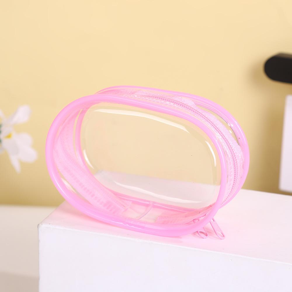 PVC Transparent Doll Carrying Bag  Doll Style Clear Display Window | Dustproof Zipper for Mini Figures & Keychain Accessories