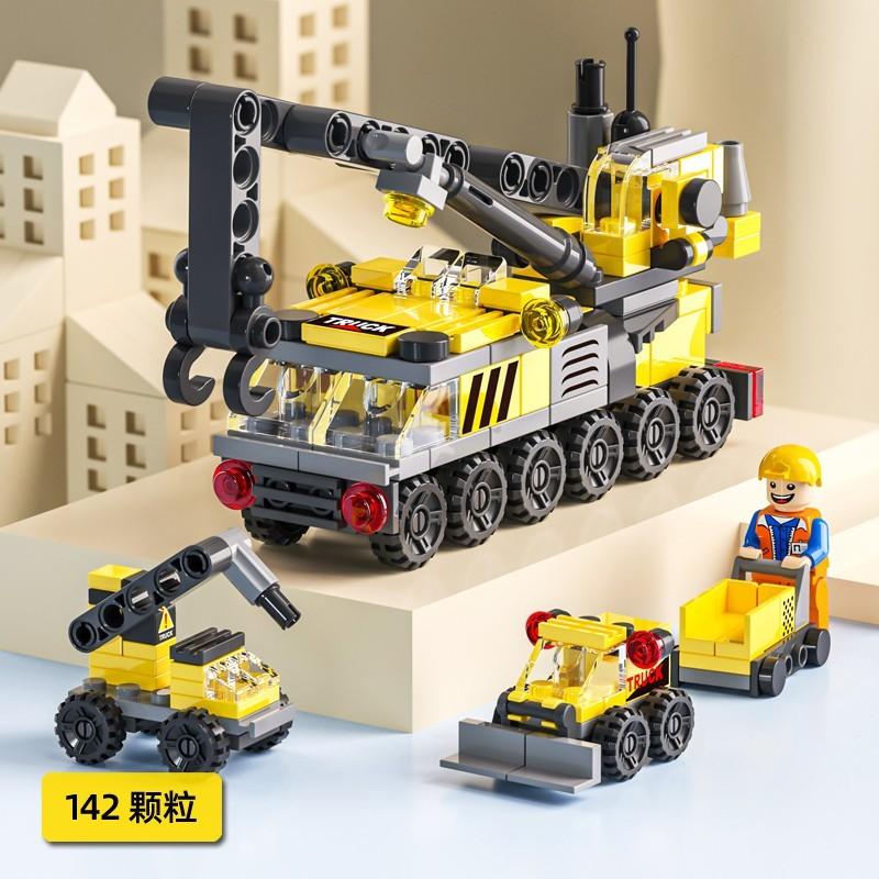 GOTOWY DO WYSYŁKI Mini Lego 6 w 1 Klocki DIY Zabawa edukacyjna dla dzieci Policja Samolot i straż pożarna