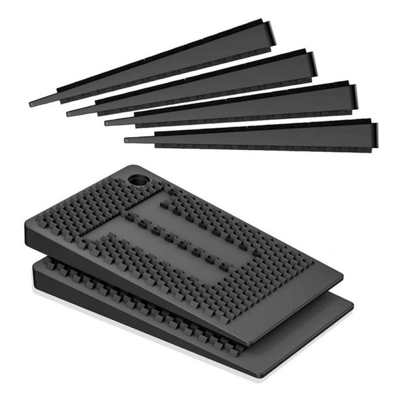 

10/20/35 шт. Противоскользящие мебельные накладки Подкладки для стола Стопор Регулируемая подставка для холодильника Диван Антивибрационная шайба Подушка Стабилизатор 10 PCS чёрный