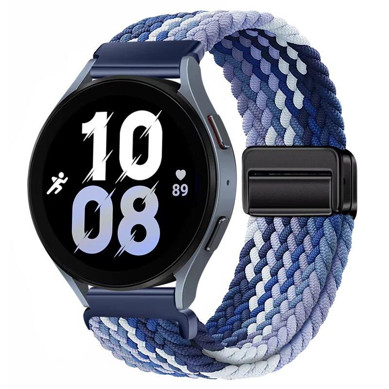 Weaves Nylon Loop Strap For Samsung Galaxy Watch8 40 44mm Magnetic Wristband For Galaxy Watch 8 Classic 46mm Band Sport Bracelet