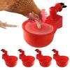 5/50 PEZZI Tazza per bere il pollo Bevitore automatico Mangiatoia per polli Mangiatoia per l'acqua Ciotola per bere Mangiatoia per l'acqua per pulcini Anatra Oca Quaglia