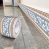 Fashion 10 Meter Wall Base Self Adhesive Anti-collision Skirting Line Soft Thickened Decoration Strips Bedroom