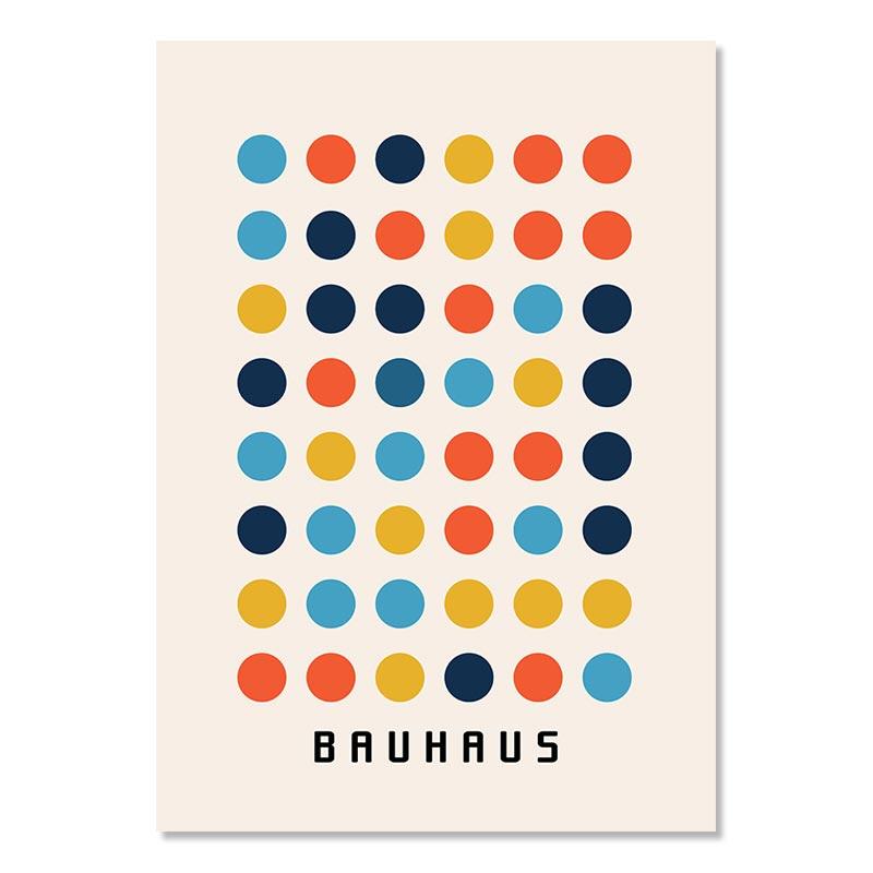 

Абстрактные минималистичные геометрические холсты постер Баухаус красные, желтые, бежевые картины, настенные художественные принты, картина для гостиной, домашний декор 50x80cm No Framed